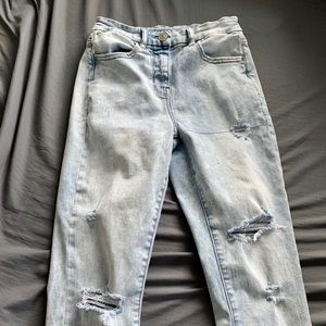 Light Wash High Rise Skinny Jeans